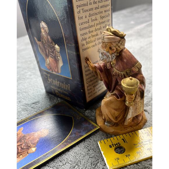ROMAN FONTANINI HEIRLOOM NATIVITY 5" - GASPAR - KING W/ FRANKINCENSE - #72515 - Picture 2 of 6